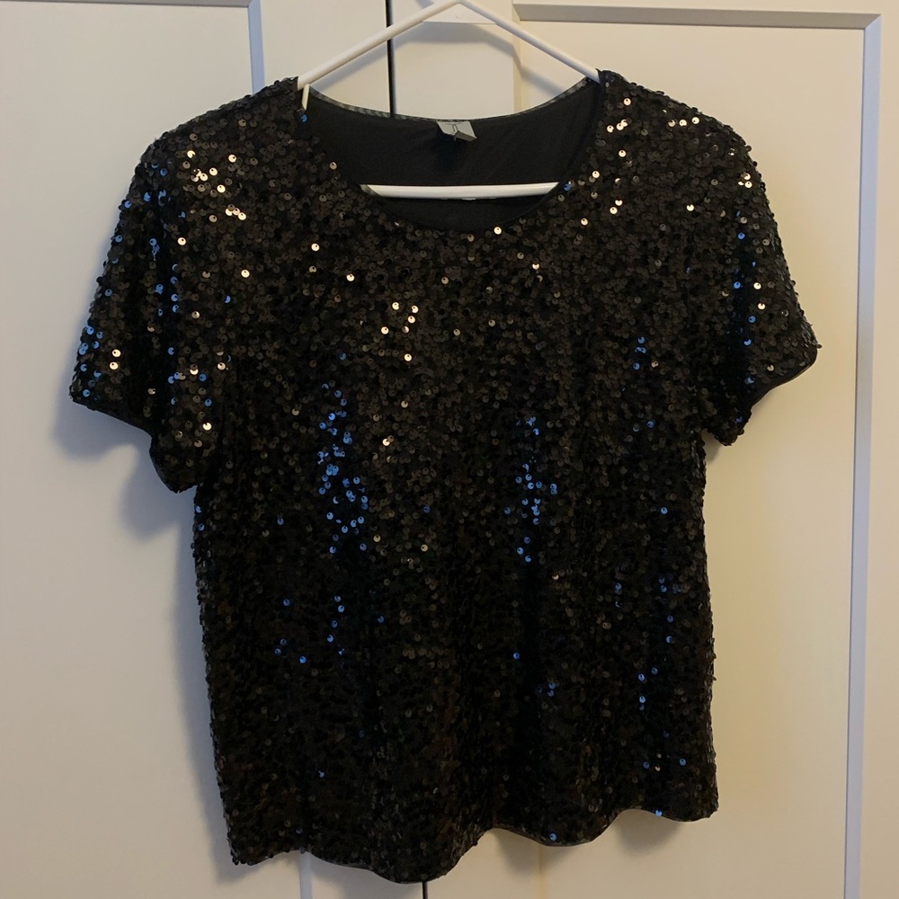 Tristan sequin top